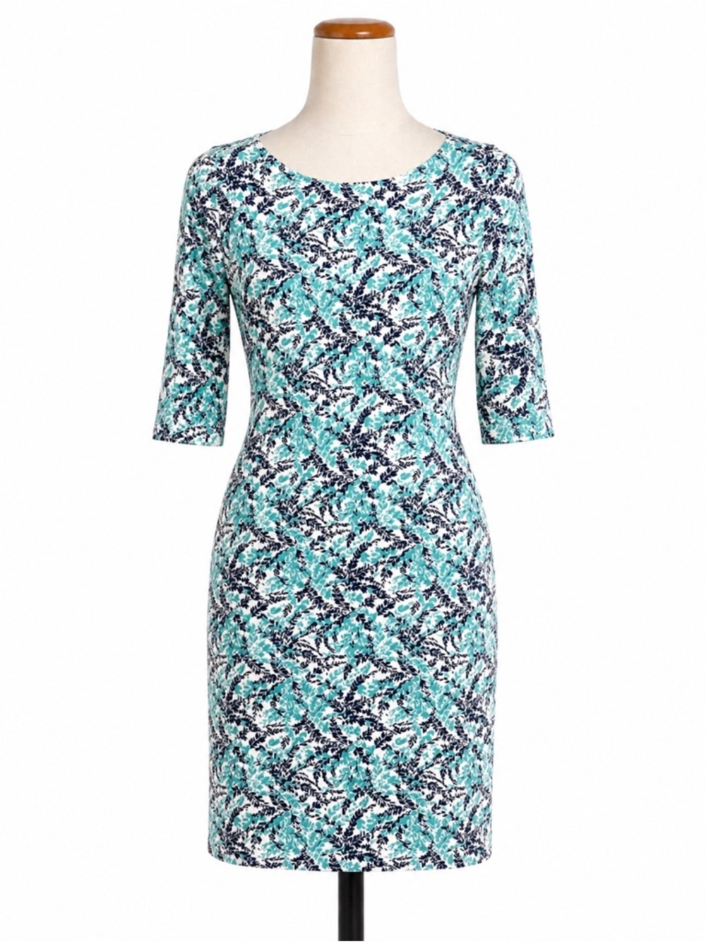Saint James Botanical Print  Mid Length Dress